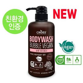 CHOBS Eco Friendly Vegan Foaming Body Wash 500ml Sub-Acidic Soothing Shower Gel _ Made in Korea